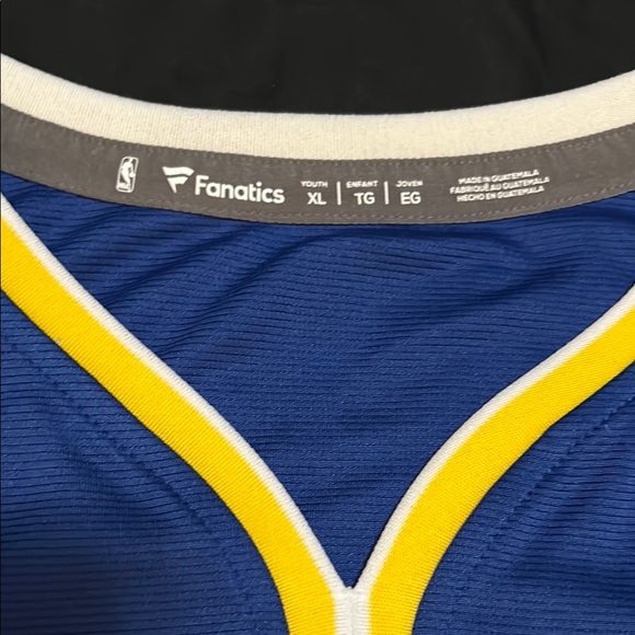 S. Curry #30 Golden State Warriors Blue Jersey Youth XL - Picture 3 of 4